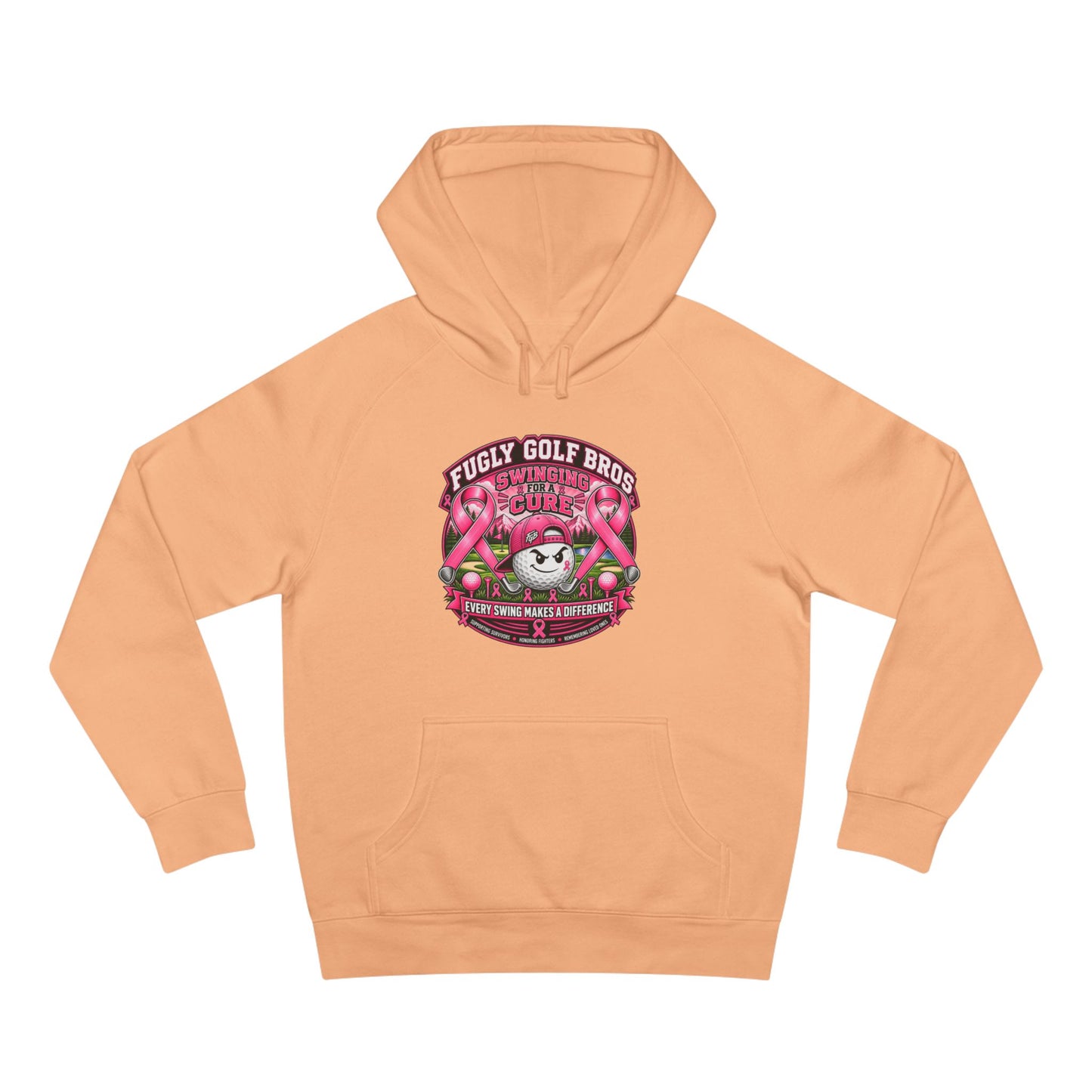 Hockey Panda Hoodie — "Fugly Golf Bros" Retro Hockey Graphic Pullover