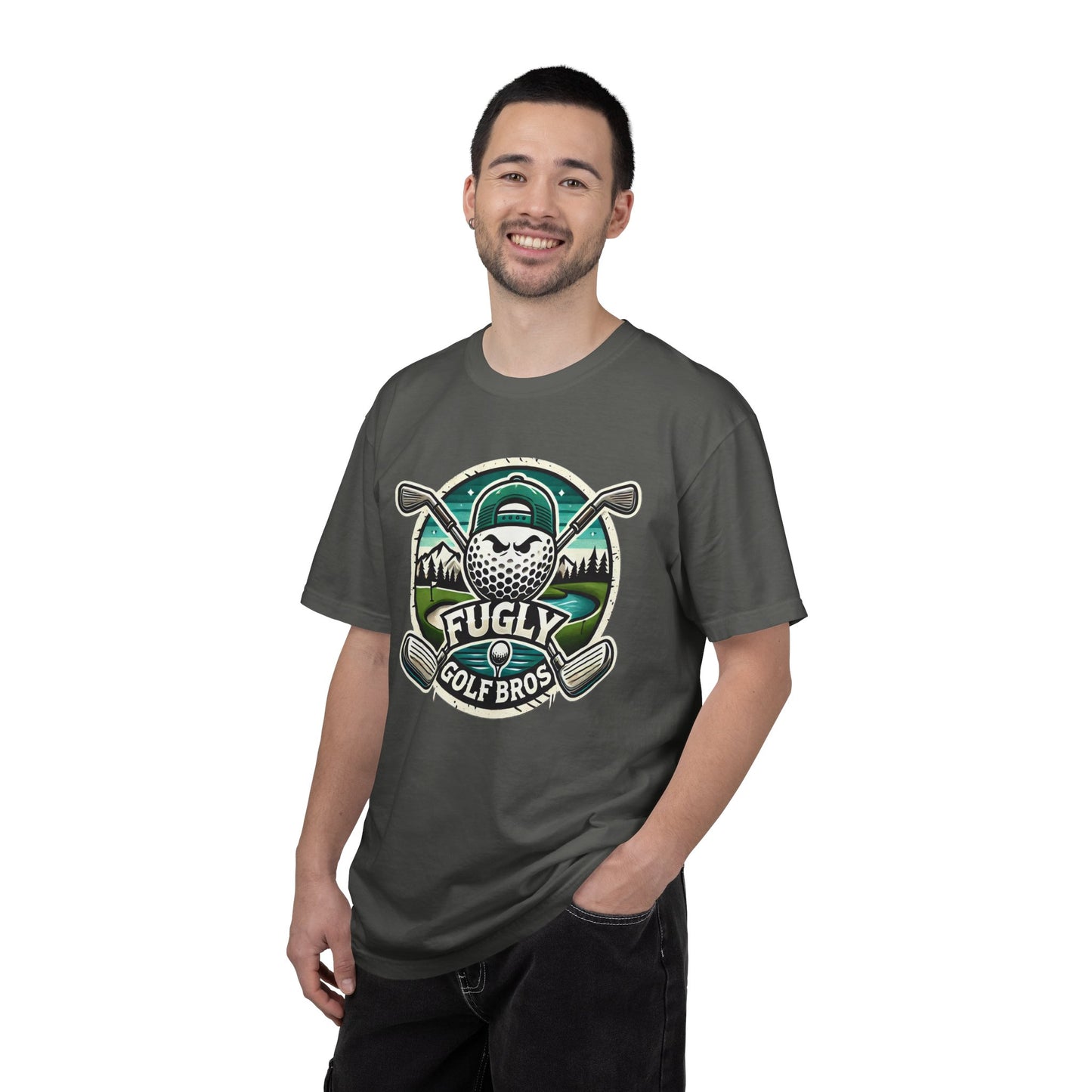Golf Bros T‑Shirt - "Fugly" Golf Ball Logo Tee for Golfers