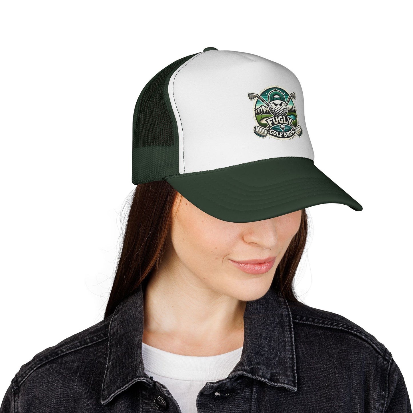 Golf Bros Trucker Cap — 'Fugly' Vintage Golf Skull Patch