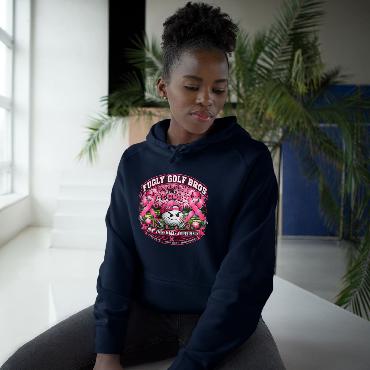 Hockey Panda Hoodie — "Fugly Golf Bros" Retro Hockey Graphic Pullover