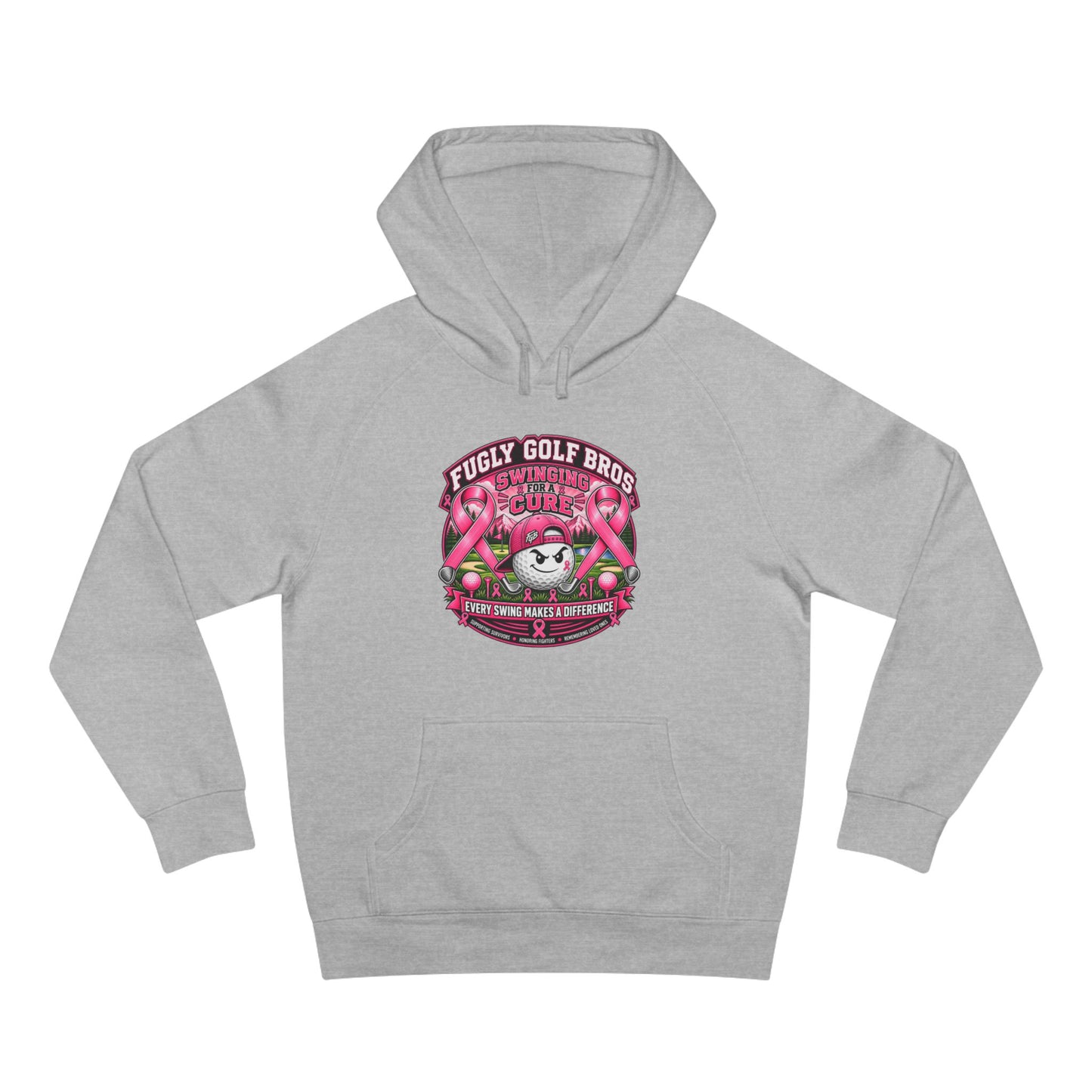 Hockey Panda Hoodie — "Fugly Golf Bros" Retro Hockey Graphic Pullover