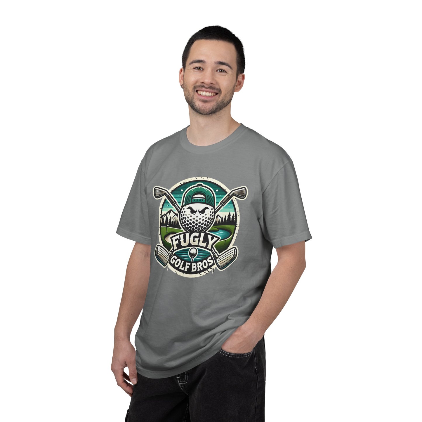 Golf Bros T‑Shirt - "Fugly" Golf Ball Logo Tee for Golfers