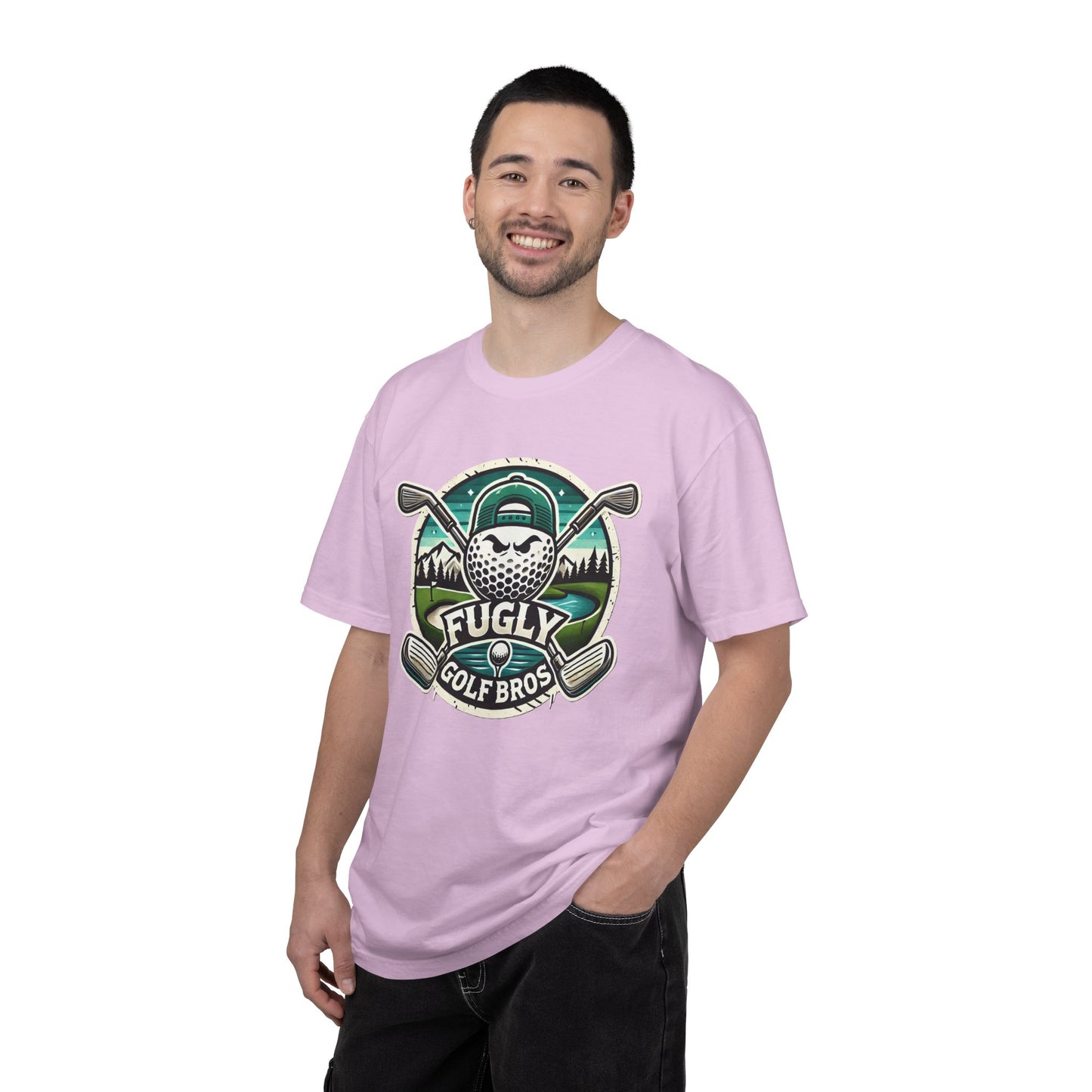 Golf Bros T‑Shirt - "Fugly" Golf Ball Logo Tee for Golfers