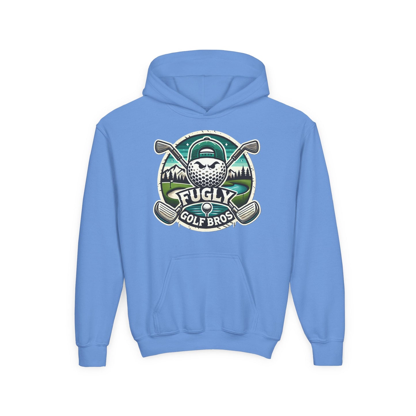 Youth Golf Hoodie - "Fugly Golf Bros" Vintage Golf Ball Logo
