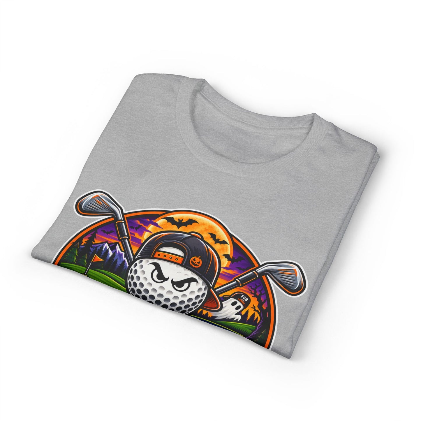Fugly Golf Bros Graphic T-Shirt — Halloween Golf Skull Design