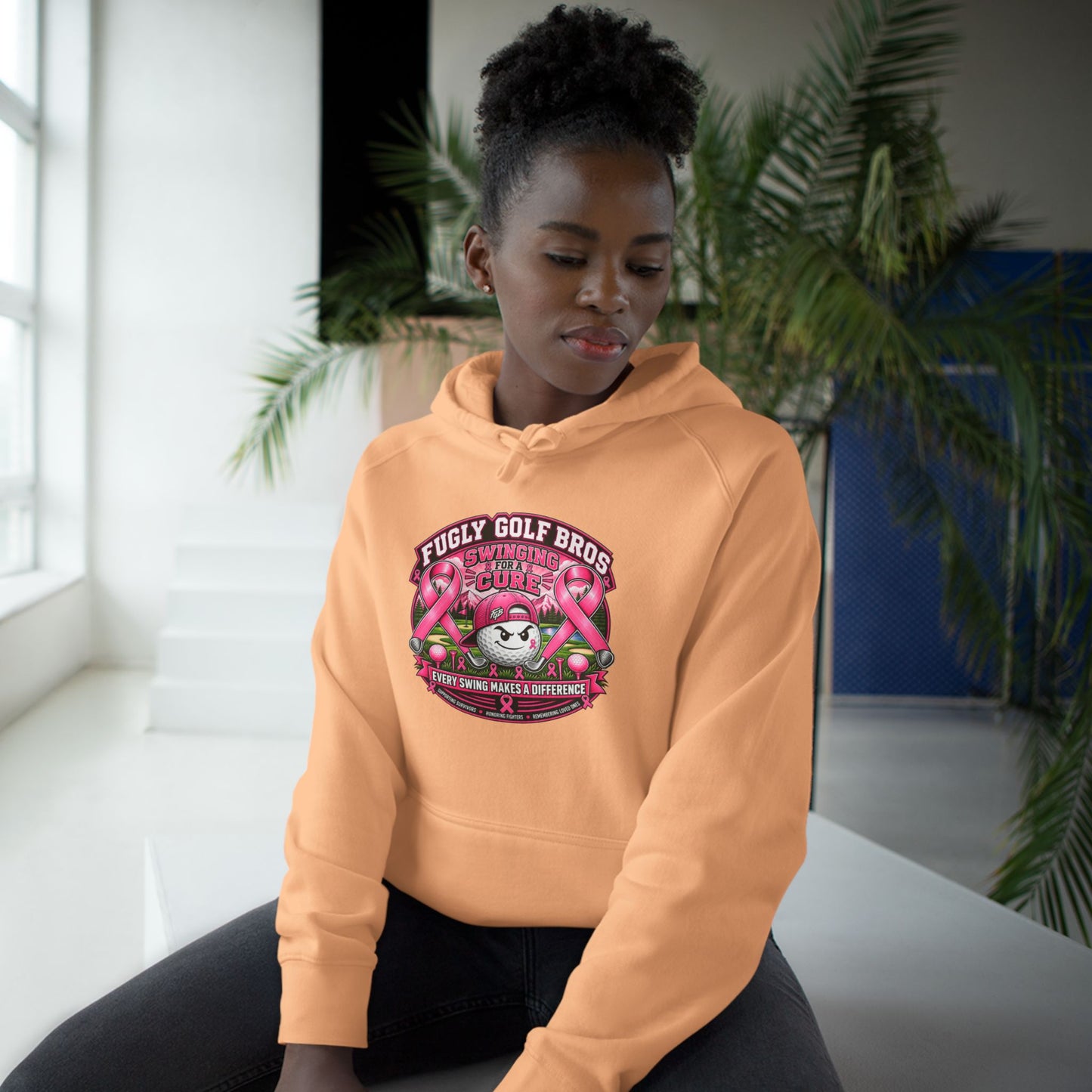 Hockey Panda Hoodie — "Fugly Golf Bros" Retro Hockey Graphic Pullover