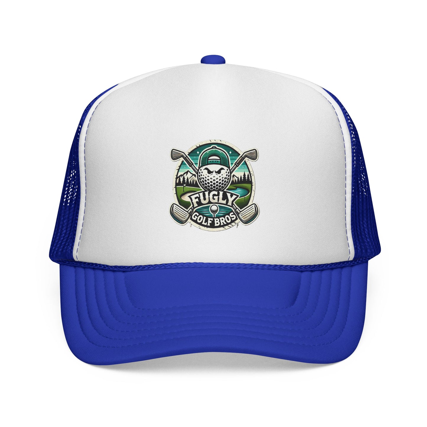 Golf Bros Trucker Cap — 'Fugly' Vintage Golf Skull Patch