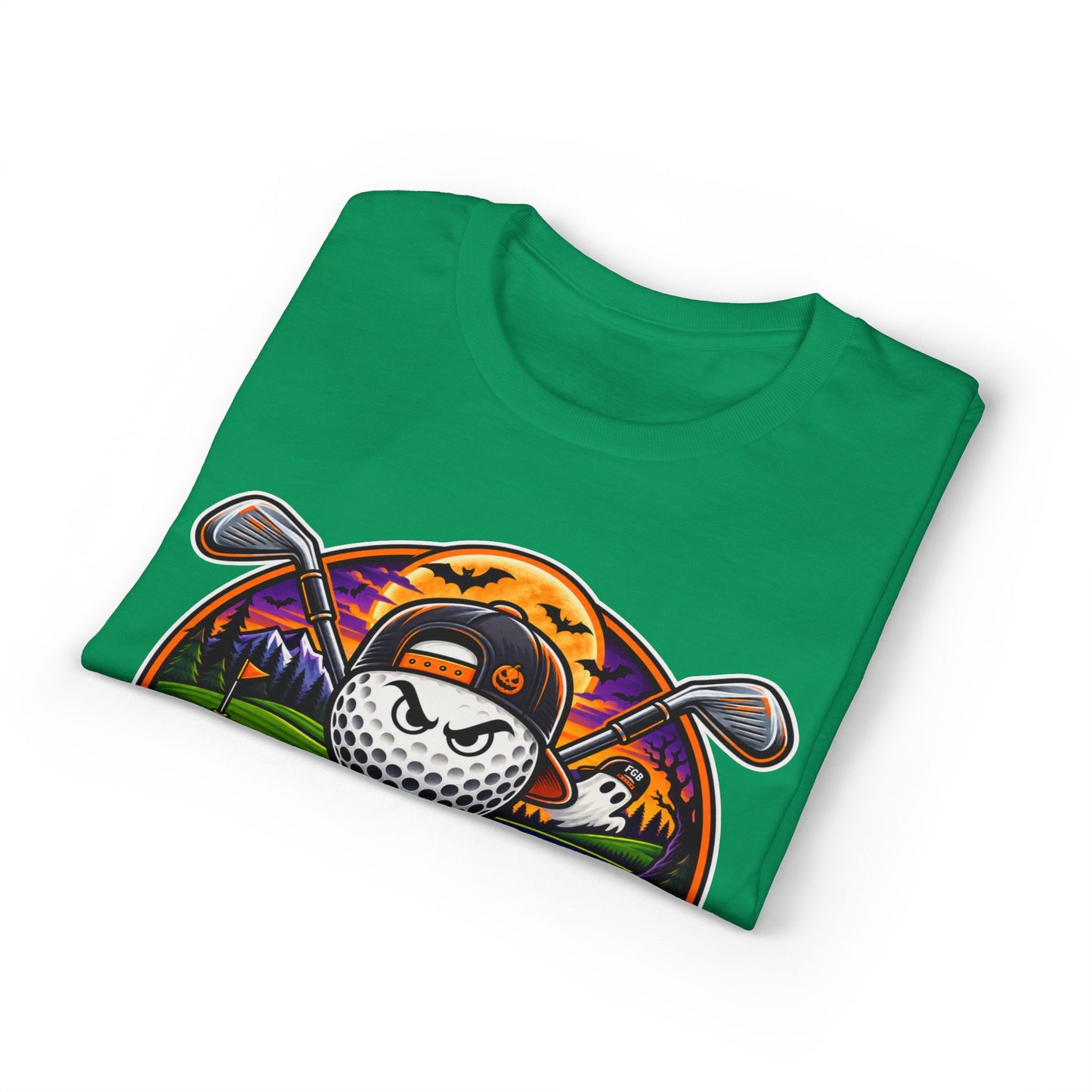 Fugly Golf Bros Graphic T-Shirt — Halloween Golf Skull Design
