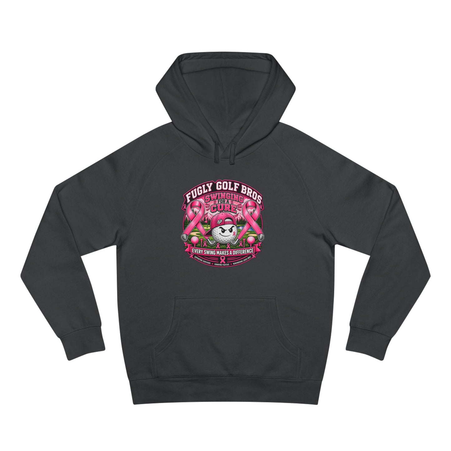 Hockey Panda Hoodie — "Fugly Golf Bros" Retro Hockey Graphic Pullover