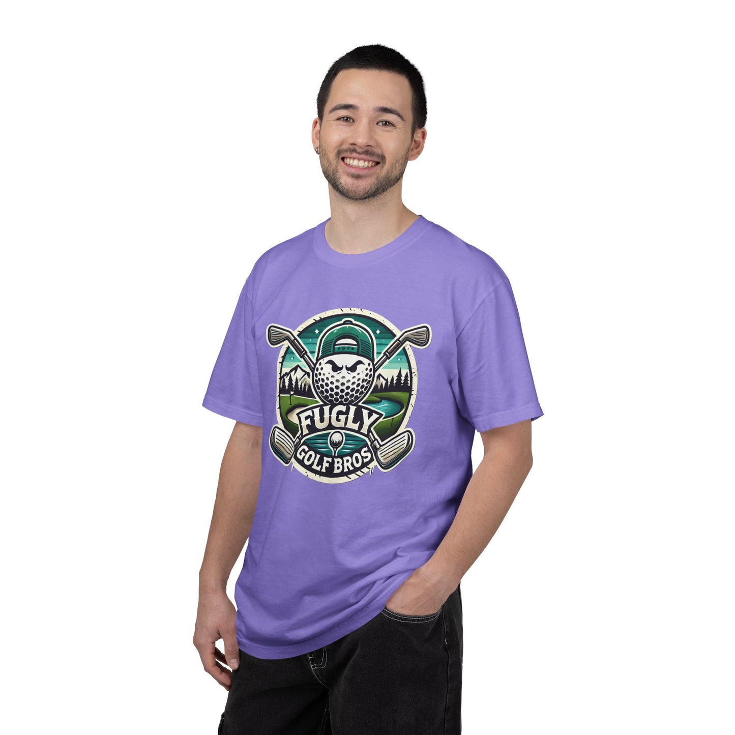 Golf Bros T‑Shirt - "Fugly" Golf Ball Logo Tee for Golfers