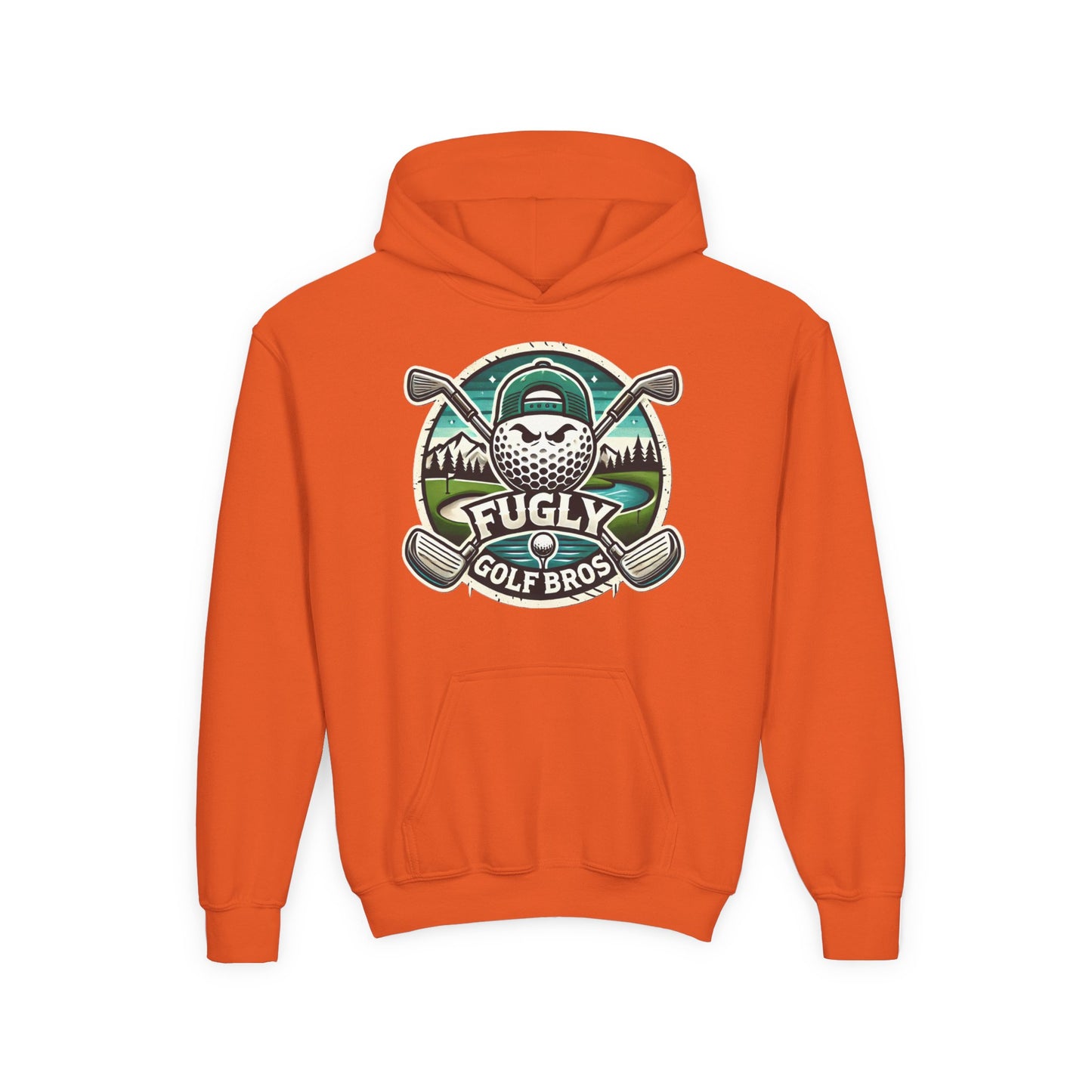 Youth Golf Hoodie - "Fugly Golf Bros" Vintage Golf Ball Logo