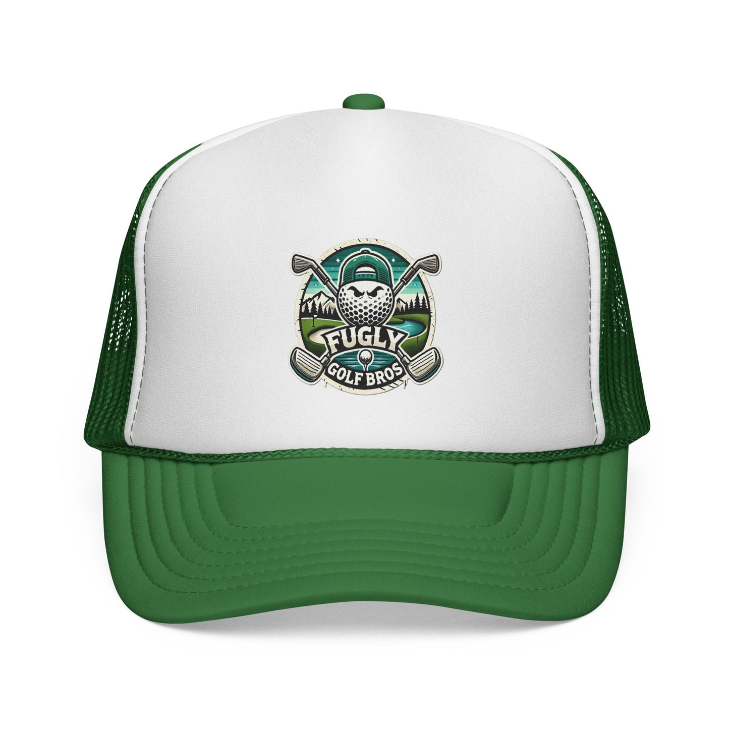 Golf Bros Trucker Cap — 'Fugly' Vintage Golf Skull Patch
